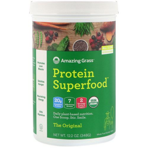 Amazing Grass, Protein Superfood, The Original, 12.2 oz (348 g) Review