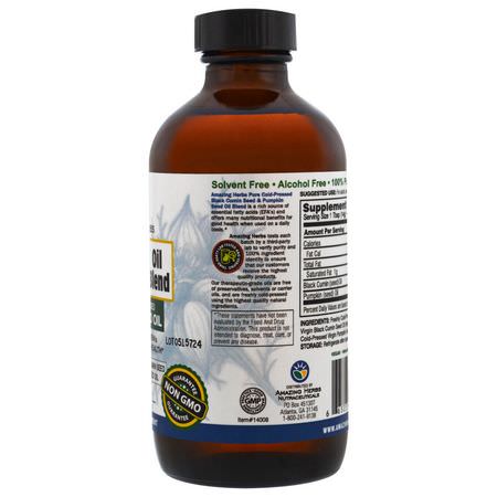 Amazing Herbs Pumpkin Seed Oil - 南瓜籽油, 歐米茄EPA DHA, 魚油, 補品
