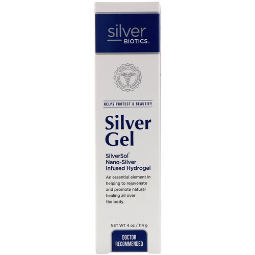 American Biotech Labs, Silver Biotics, Silver Gel, SliverSol Nano-Silver Infused Hydrogel, 4 fl oz (114 g) Review