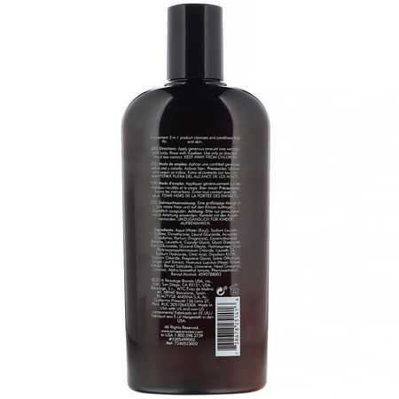肥皂, 沐浴露: American Crew, 3-In-1 Shampoo, Conditioner, Body Wash, 15.2 fl oz (450 ml)