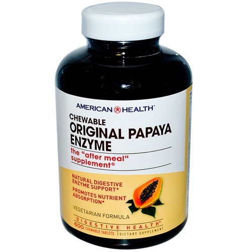 American Health, Original Papaya Enzyme, 600 Chewable Tablets Review