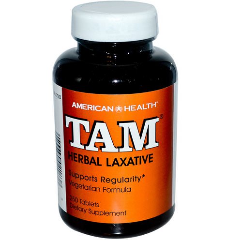 American Health, TAM, Herbal Laxative, 250 Tablets Review
