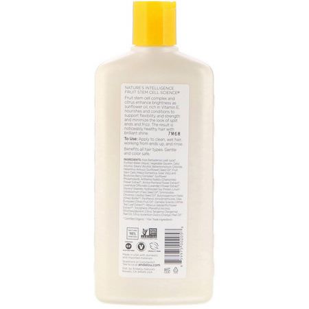 護髮素, 護髮: Andalou Naturals, Conditioner, Brilliant Shine, For Strength and Vitality, Sunflower & Citrus, 11.5 fl oz (340 ml)