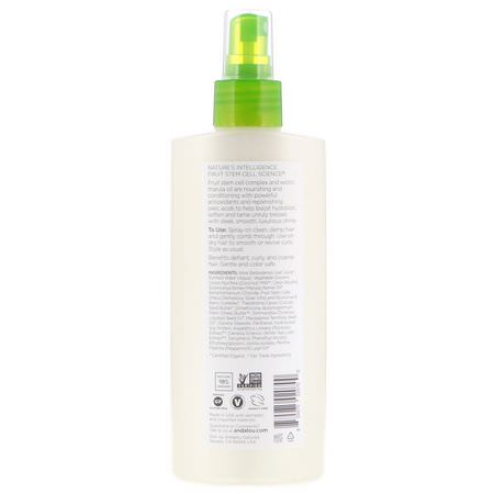 頭髮纏結護理: Andalou Naturals, Exotic Marula Oil, Silky Smooth Detangling Spray, 8.2 fl oz (242 ml)