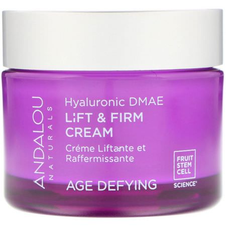 Andalou Naturals Face Moisturizers Creams Hyaluronic Acid Serum Cream - 乳霜, 玻尿酸精華素, 面霜, 面部保濕霜