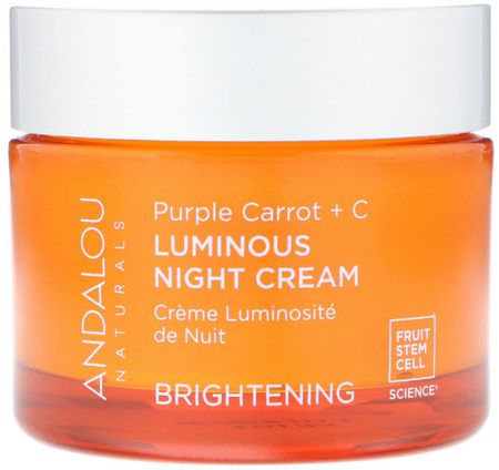 Andalou Naturals Night Moisturizers Creams Vitamin C Beauty - 維生素C, 夜間保濕霜, 面霜, 面部保濕霜