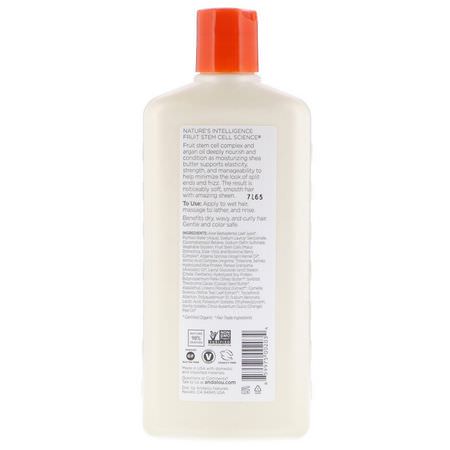 洗髮水, 護髮: Andalou Naturals, Shampoo, Moisture Rich, For Soft, Smooth Sheen, Argan Oil & Shea, 11.5 fl oz (340 ml)