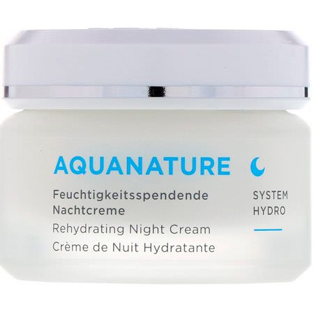 AnneMarie Borlind Organic Skin Care Night Moisturizers Creams Hyaluronic Acid Serum Cream - 霜, 透明質酸精華素, 夜間保濕劑, 面霜