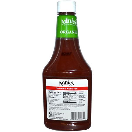 番茄醬, 醋: Annie's Naturals, Organic, Ketchup, 24 oz (680 g)