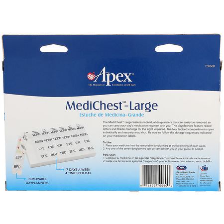 藥丸整理器, 急救: Apex, MediChest, Large