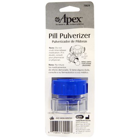 破碎機, 藥丸分離器: Apex, Pill Pulverizer