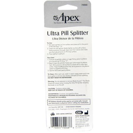 Apex Pill Splitters Crushers - 破碎機, 藥丸分離器, 急救, 藥品櫃