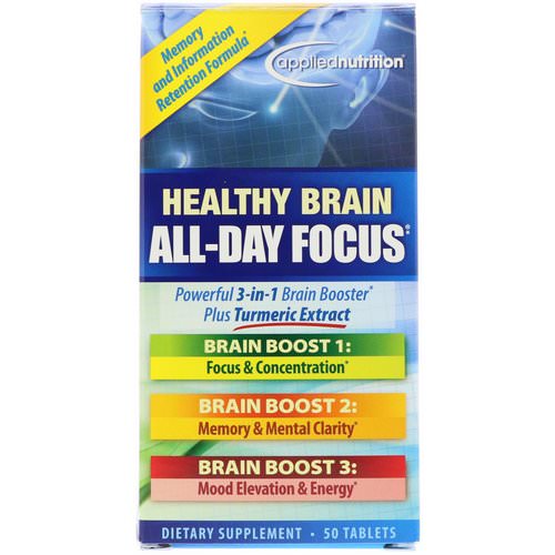 appliednutrition, Healthy Brain All-Day Focus, 50 Tablets Review
