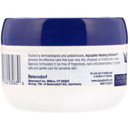 藥膏, 外用藥: Aquaphor, Healing Ointment, Skin Protectant, 3.5 oz (99 g)