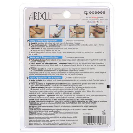 睫毛膏睫毛膏: Ardell, Deluxe Pack, Wispies Lashes with Applicator and Eyelash Adhesive, 1 Set