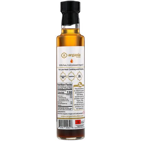 醋, 油: Argania Butter, Organic Culinary Argan Oil, 8.45 fl oz (250 ml)