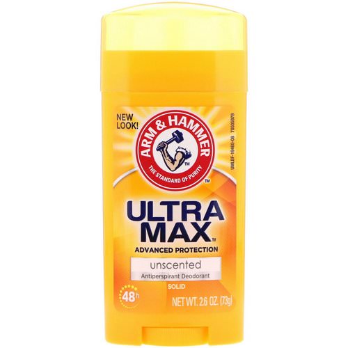 Arm & Hammer, UltraMax, Solid Antiperspirant Deodorant, for Women, Unscented, 2.6 oz (73 g) Review
