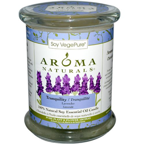 Aroma Naturals, 100% Natural Soy Essential Oil Candle, Tranquility, Lavender, 8.8 oz (260 g) Review