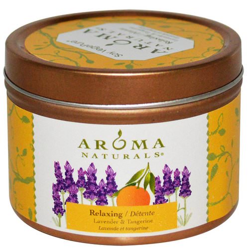 Aroma Naturals, Soy VegePure, Travel Tin Candle, Relaxing, Lavender & Tangerine, 2.8 oz (79.38 g) Review