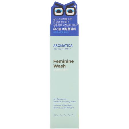 女性衛生, K美容: Aromatica, Pure & Soft Feminine Wash, 5.7 fl oz (170 ml)