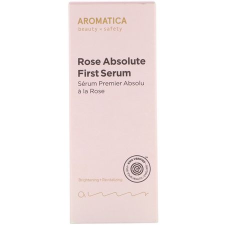 保濕, 護理: Aromatica, Rose Absolute First Serum, 4.3 fl oz (130 ml)