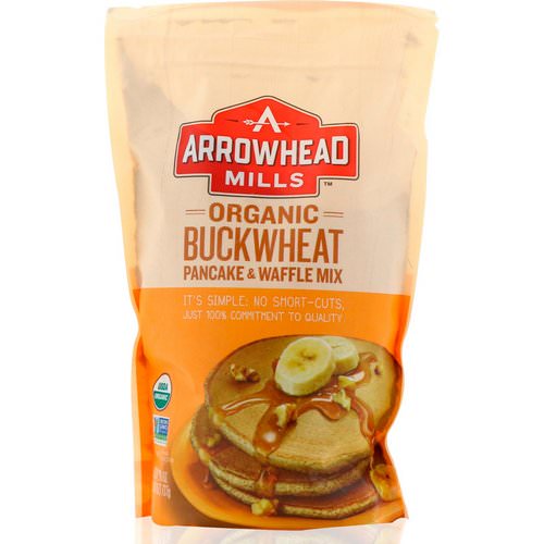 Arrowhead Mills, Organic Buckwheat, Pancake & Waffle Mix, 1.6 lbs (737 g) Review