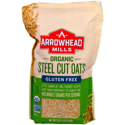 Arrowhead Mills, Organic Steel Cut Oats, Gluten Free, 1.5 lbs (680 g) Review