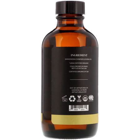 載體油, 香精油: Artnaturals, Carrier Oil, Jojoba, 4 fl oz (118 ml)