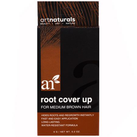 染髮, 護髮: Artnaturals, Root Cover Up, For Medium Brown Hair, 0.2 oz (6 g)