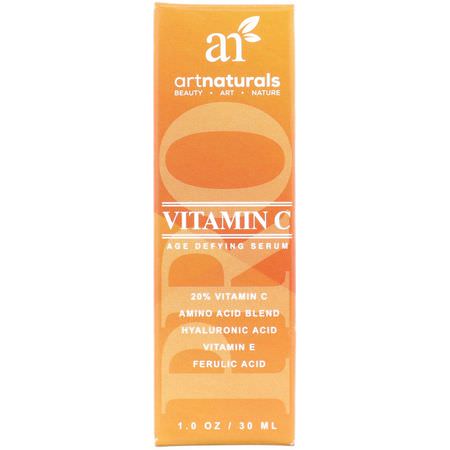 維生素C血清: Artnaturals, Vitamin C, Age Defying Serum, 1 fl oz (30 ml)
