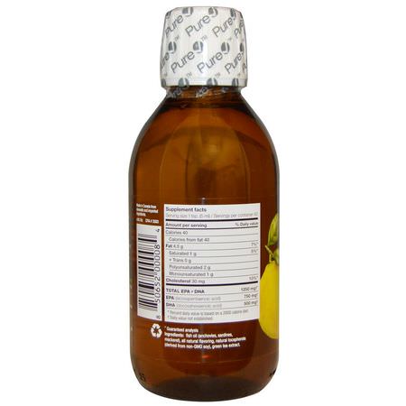 Omega-3魚油, EPA DHA: Ascenta, Nutra Sea, Omega-3, Zesty Lemon Flavor, 6.8 fl oz (200 ml)