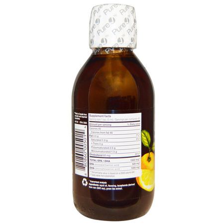 Omega-3魚油, EPA DHA: Ascenta, NutraSea, High DHA Omega-3, Juicy Citrus Flavor, 6.8 fl oz (200 ml)