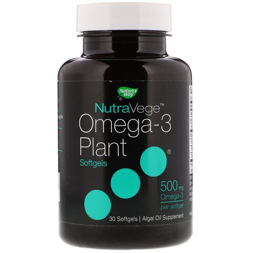 Ascenta, NutraVege, Omega-3 Plant, 500 mg, 30 Softgels Review