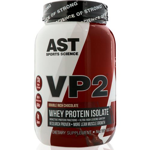 AST Sports Science, VP2, Whey Protein Isolate, Double Rich Chocolate, 2.07 lbs (937.6 g) Review