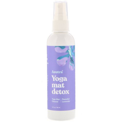 Asutra, Yoga Mat Detox, Yoga Mat Cleaner, Peaceful Lavender, 4 fl oz (118 ml) Review