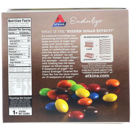 小吃店, 糖果: Atkins, Endulge, Chocolate Candies, 5 Packs, 1 oz (28 g) Each