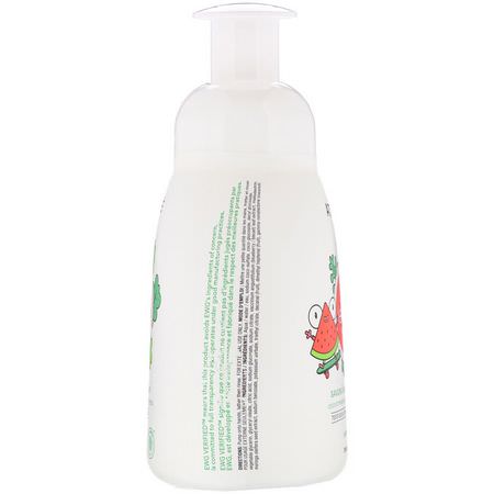 淋浴, 沐浴: ATTITUDE, Little Leaves Science, Foaming Hand Soap, Watermelon & Coco, 10 fl oz (295 ml)