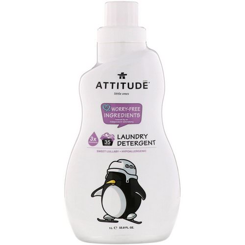 ATTITUDE, Little Ones, Laundry Detergent, Sweet Lullaby, 33.8 fl oz (1 l) Review