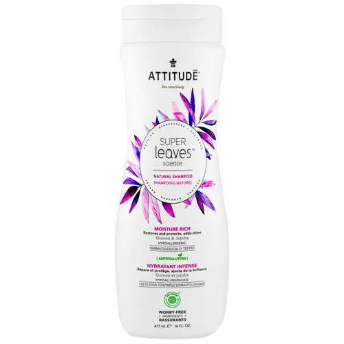 ATTITUDE, Super Leaves Science, Natural Shampoo, Moisture Rich, Quinoa & Jojoba, 16 oz (473 ml) Review