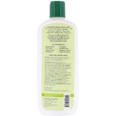護髮素, 護髮素: Aubrey Organics, GPB, Balancing Protein Conditioner, Normal Hair, Vanilla Balsam, 11 fl oz (325 ml)