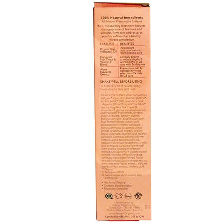 面霜, 保濕霜: Aubrey Organics, Revitalizing Therapy Moisturizer, Dry Skin, 1.7 fl oz (50 ml)