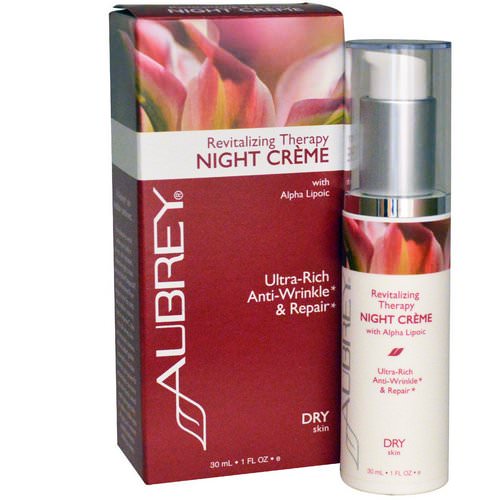 Aubrey Organics, Revitalizing Therapy Night Cream, Dry Skin, 1 fl oz (30 ml) Review
