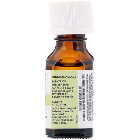 精油, 芳香療法: Aura Cacia, 100% Pure Essential Oil, Balsam Fir Needle, .5 fl oz (15 ml)