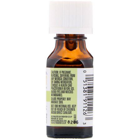 石灰油, 提振力: Aura Cacia, 100% Pure Essential Oil, Lime, .5 fl oz (15 ml)