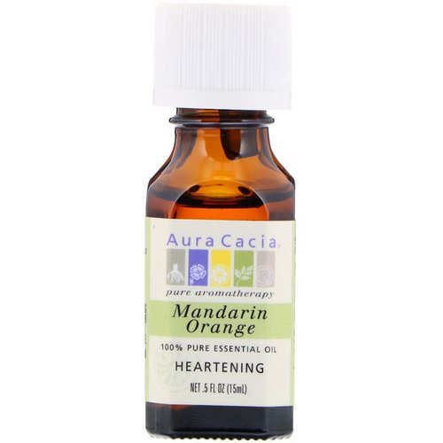 Aura Cacia, 100% Pure Essential Oil, Mandarin Orange, Heartening, .5 oz (15 ml) Review