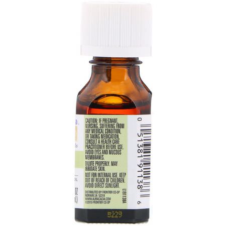 精油, 芳香療法: Aura Cacia, 100% Pure Essential Oil, Tangerine, .5 fl oz (15 ml)