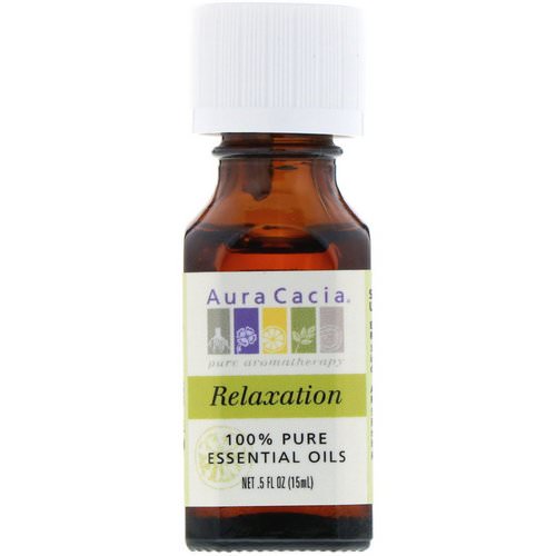 Aura Cacia, 100% Pure Essential Oils, Relaxation, .5 fl oz (15 ml) Review