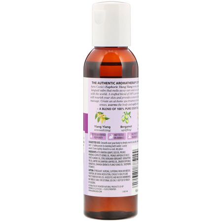 油, 沐浴鹽: Aura Cacia, Aromatherapy Body Oil, Euphoric Ylang Ylang, 4 fl oz (118 ml)