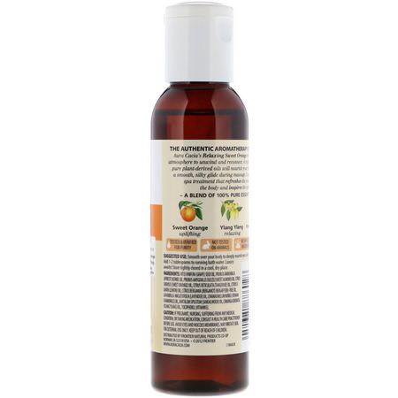 油, 沐浴鹽: Aura Cacia, Aromatherapy Body Oil, Relaxing Sweet Orange, 4 fl oz (118 ml)