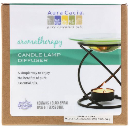 Aura Cacia, Aromatherapy Candle Lamp Diffuser, 2 Piece Review